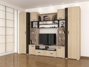 Стенка Оскар-18-1 дуб сонома-венге в Соликамске - solikamsk.mebel24.online | фото