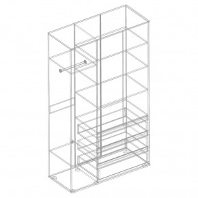 СТИЛ Шкаф 3-ств с 3 ящиками в Соликамске - solikamsk.mebel24.online | фото 2