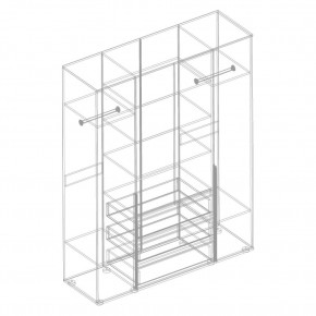 СТИЛ Шкаф 4-ств с 3 ящиками в Соликамске - solikamsk.mebel24.online | фото 2