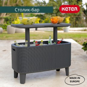 Стол Беви Бар (Bevy Bar Large Cool Bar), графит в Соликамске - solikamsk.mebel24.online | фото 1