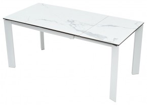 Стол CORNER 120 HIGH GLOSS STATUARIO керамика, стекло/ белый каркас, ®DISAUR в Соликамске - solikamsk.mebel24.online | фото 6