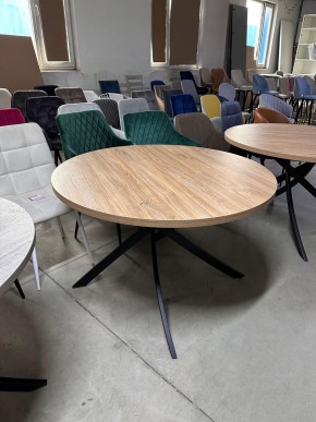 Стол ДАРИО D100 Дуб Канзас / Черный каркас М-City в Соликамске - solikamsk.mebel24.online | фото 9