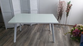 Стол ФИН 140 Белый, стекло/ Белый каркас М-City в Соликамске - solikamsk.mebel24.online | фото 9
