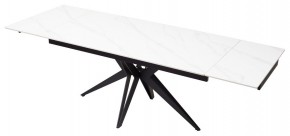 Стол FORIO 160 MATT WHITE MARBLE SOLID CERAMIC / BLACK, ®DISAUR в Соликамске - solikamsk.mebel24.online | фото 6
