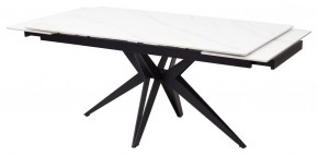 Стол FORIO 160 MATT WHITE MARBLE SOLID CERAMIC / BLACK, ®DISAUR в Соликамске - solikamsk.mebel24.online | фото 7