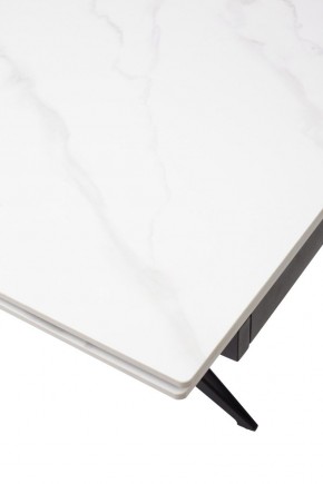 Стол FORIO 160 MATT WHITE MARBLE SOLID CERAMIC / BLACK, ®DISAUR в Соликамске - solikamsk.mebel24.online | фото 9