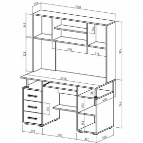 Стол компьютерный Амбер в Соликамске - solikamsk.mebel24.online | фото 3