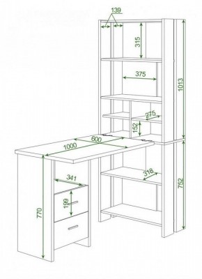 Стол компьютерный Домино Lite СТЛ-ОВ+С100Прям+ТЯЛ в Соликамске - solikamsk.mebel24.online | фото 2