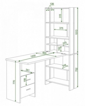 Стол компьютерный Домино Lite СТЛ-ОВ+С120Прям+ТЯЛ в Соликамске - solikamsk.mebel24.online | фото 2