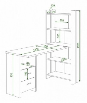 Стол компьютерный Домино Lite СТЛ-ОВ+С120Прям+ТЯЛ в Соликамске - solikamsk.mebel24.online | фото 2