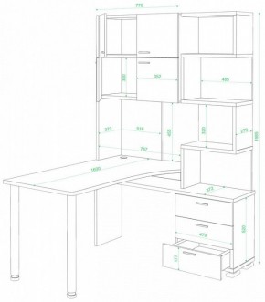 Стол компьютерный Домино нельсон СР-500М/160 в Соликамске - solikamsk.mebel24.online | фото 2