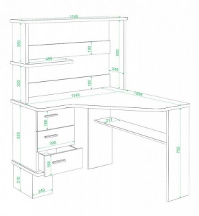 Стол компьютерный Домино СД-45 в Соликамске - solikamsk.mebel24.online | фото 2