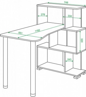 Стол компьютерный Домино СЛ-5-3СТ-2 в Соликамске - solikamsk.mebel24.online | фото 2