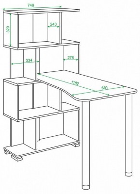 Стол компьютерный Домино СЛ-5-4СТ-2 в Соликамске - solikamsk.mebel24.online | фото 2