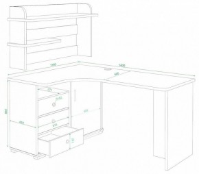 Стол компьютерный Домино СР-145 в Соликамске - solikamsk.mebel24.online | фото 2