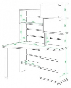 Стол компьютерный Домино СР-322 в Соликамске - solikamsk.mebel24.online | фото 2