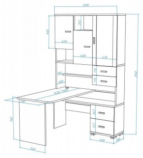 Стол компьютерный Домино СР-620/140 в Соликамске - solikamsk.mebel24.online | фото 2