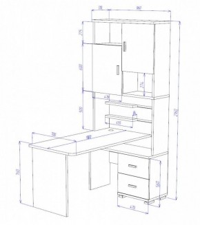 Стол компьютерный Домино СР-720/180 в Соликамске - solikamsk.mebel24.online | фото 2