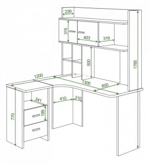 Стол компьютерный Нельсон Lite СКЛ-Угл130+НКЛХ-130 в Соликамске - solikamsk.mebel24.online | фото 2