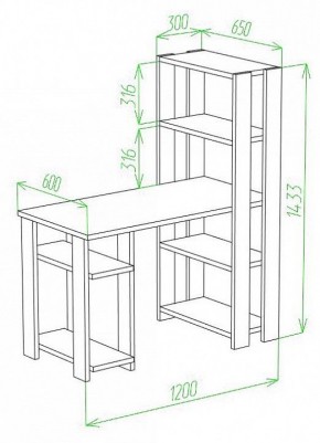 Стол компьютерный Slim СТН-145/120 в Соликамске - solikamsk.mebel24.online | фото 2