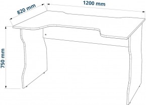 Стол компьютерный ВАРДИГ K1 120x82, антрацит/лайм в Соликамске - solikamsk.mebel24.online | фото 3