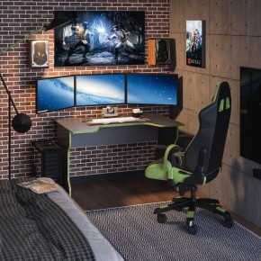 Стол компьютерный ВАРДИГ K1 120x82, антрацит/лайм в Соликамске - solikamsk.mebel24.online | фото 4