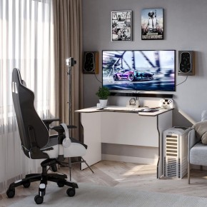 Стол компьютерный ВАРДИГ K2 100x82, белый/черный в Соликамске - solikamsk.mebel24.online | фото 4