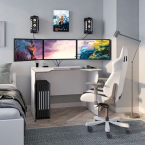 Стол компьютерный ВАРДИГ K2 100x82, белый/серебристый в Соликамске - solikamsk.mebel24.online | фото 4