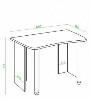 Стол офисный Домино Лайт СКЛ-Софт120 в Соликамске - solikamsk.mebel24.online | фото 3