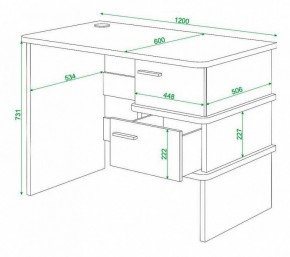 Стол письменный Домино нельсон СД-15С в Соликамске - solikamsk.mebel24.online | фото 3