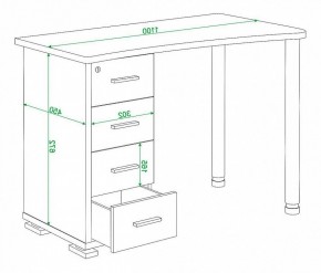 Стол письменный Домино нельсон СКМ-50 в Соликамске - solikamsk.mebel24.online | фото 5