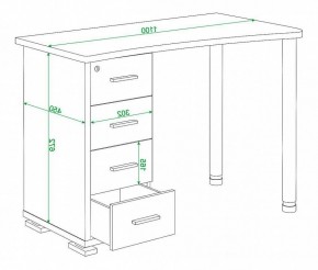 Стол письменный Домино СКМ-50 в Соликамске - solikamsk.mebel24.online | фото 6