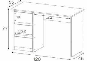 Стол письменный Идена в Соликамске - solikamsk.mebel24.online | фото 4