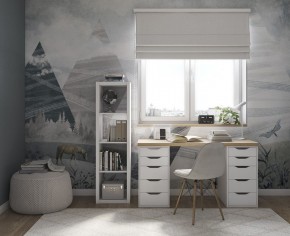 Стол письменный Ингар 2/55 140x75x55, дуб беленый/белый в Соликамске - solikamsk.mebel24.online | фото 4