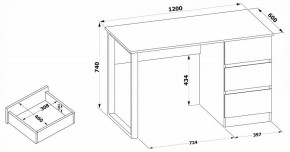 Стол письменный СПм-205 в Соликамске - solikamsk.mebel24.online | фото 4