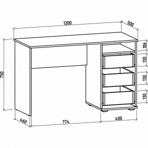 Стол письменный Тунис-3 в Соликамске - solikamsk.mebel24.online | фото 2