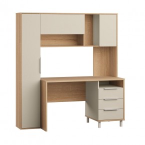Стол рабочий 12.95 N Комфорт (Дуб сонома, Сатин 7045 PE) в Соликамске - solikamsk.mebel24.online | фото