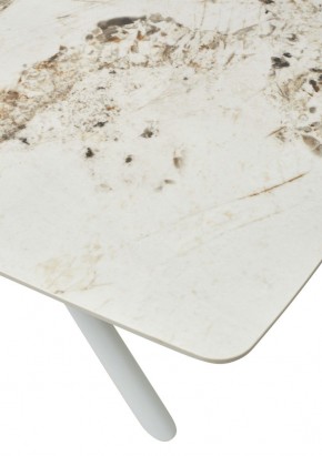 Стол RIVOLI 140 GLOSS LUXURY PANDORA SOLID CERAMIC / WHITE, ®DISAUR в Соликамске - solikamsk.mebel24.online | фото 10