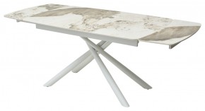 Стол RIVOLI 140 GLOSS LUXURY PANDORA SOLID CERAMIC / WHITE, ®DISAUR в Соликамске - solikamsk.mebel24.online | фото 5