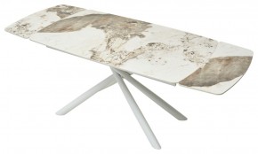 Стол RIVOLI 140 GLOSS LUXURY PANDORA SOLID CERAMIC / WHITE, ®DISAUR в Соликамске - solikamsk.mebel24.online | фото 6