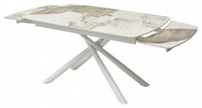 Стол RIVOLI 140 GLOSS LUXURY PANDORA SOLID CERAMIC / WHITE, ®DISAUR в Соликамске - solikamsk.mebel24.online | фото 8
