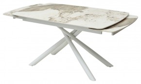 Стол RIVOLI 140 GLOSS LUXURY PANDORA SOLID CERAMIC / WHITE, ®DISAUR в Соликамске - solikamsk.mebel24.online | фото 9