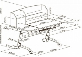 Стол учебный Amare II Blue в Соликамске - solikamsk.mebel24.online | фото 8