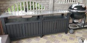 Столик для барбекю 415 Л (Unity Chef 415 L) графит в Соликамске - solikamsk.mebel24.online | фото 1