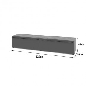 СТОУН С72 Тумба ТВ (золотой дуб/графит) в Соликамске - solikamsk.mebel24.online | фото 2