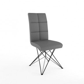 Стул черный Лотос KV серый матовый-800м 1-кат хром в Соликамске - solikamsk.mebel24.online | фото