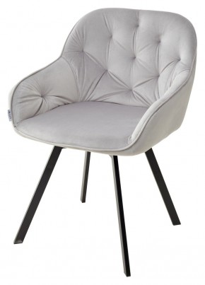 Стул GALE 360 град. поворот. BLUVEL-03 LIGHT GREY, велюр/ черный каркас, М-City в Соликамске - solikamsk.mebel24.online | фото 1