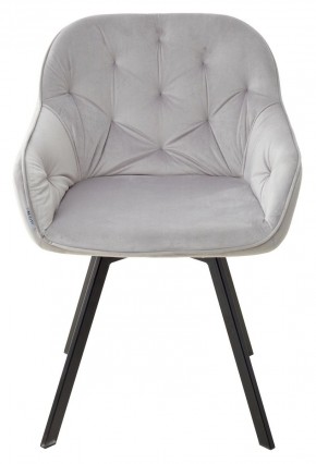 Стул GALE 360 град. поворот. BLUVEL-03 LIGHT GREY, велюр/ черный каркас, М-City в Соликамске - solikamsk.mebel24.online | фото 3