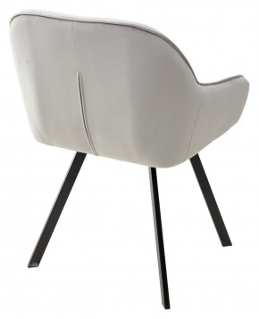 Стул GALE 360 град. поворот. BLUVEL-03 LIGHT GREY, велюр/ черный каркас, М-City в Соликамске - solikamsk.mebel24.online | фото 4