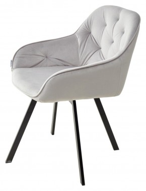 Стул GALE 360 град. поворот. BLUVEL-03 LIGHT GREY, велюр/ черный каркас, М-City в Соликамске - solikamsk.mebel24.online | фото 5